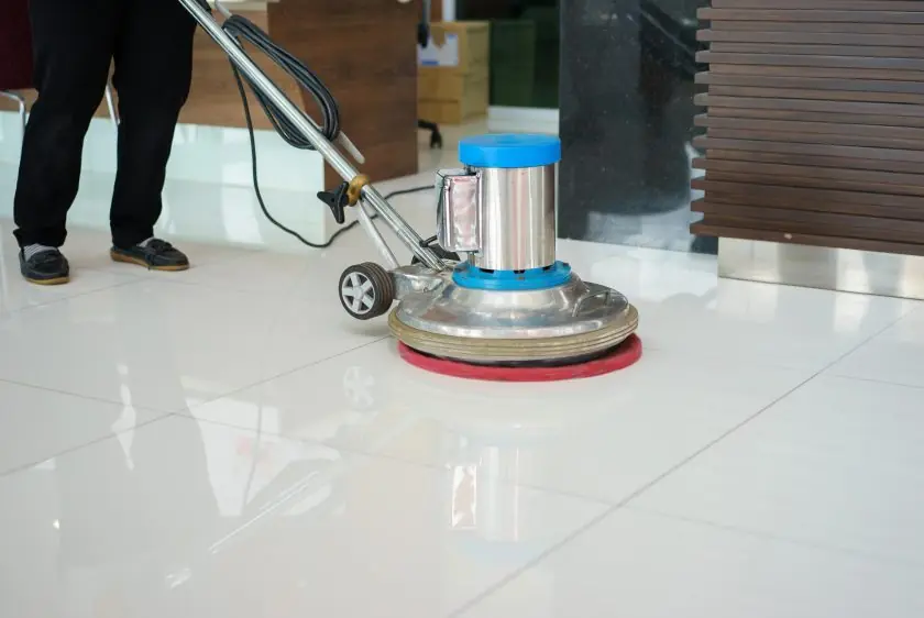 Commercial floor strip and wax service in Cape Cod, MA